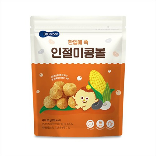 베베쿡 인절미콩볼 유아과자 25g