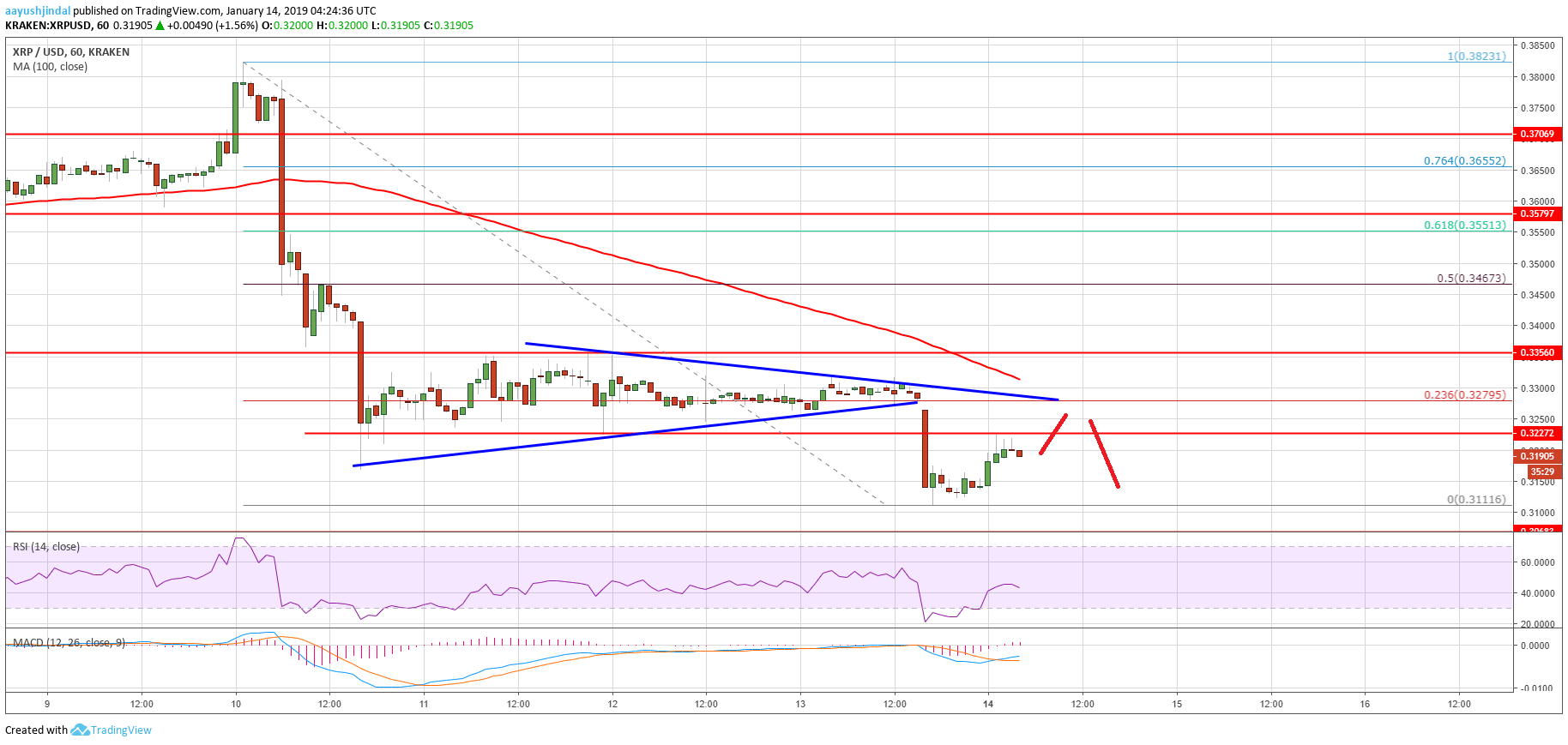 Ripple Price Analysis XRP Chart