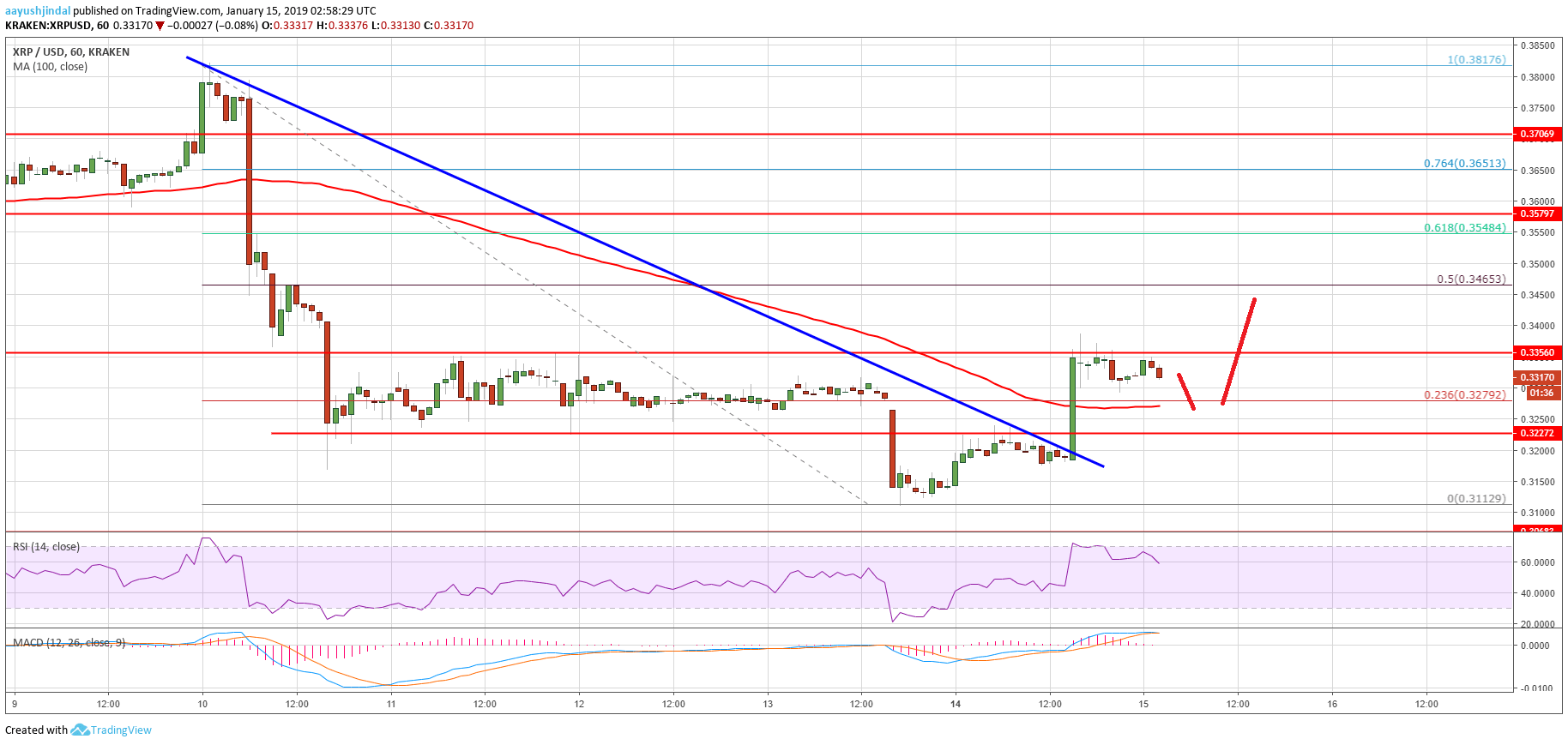 Ripple Price Analysis XRP Chart