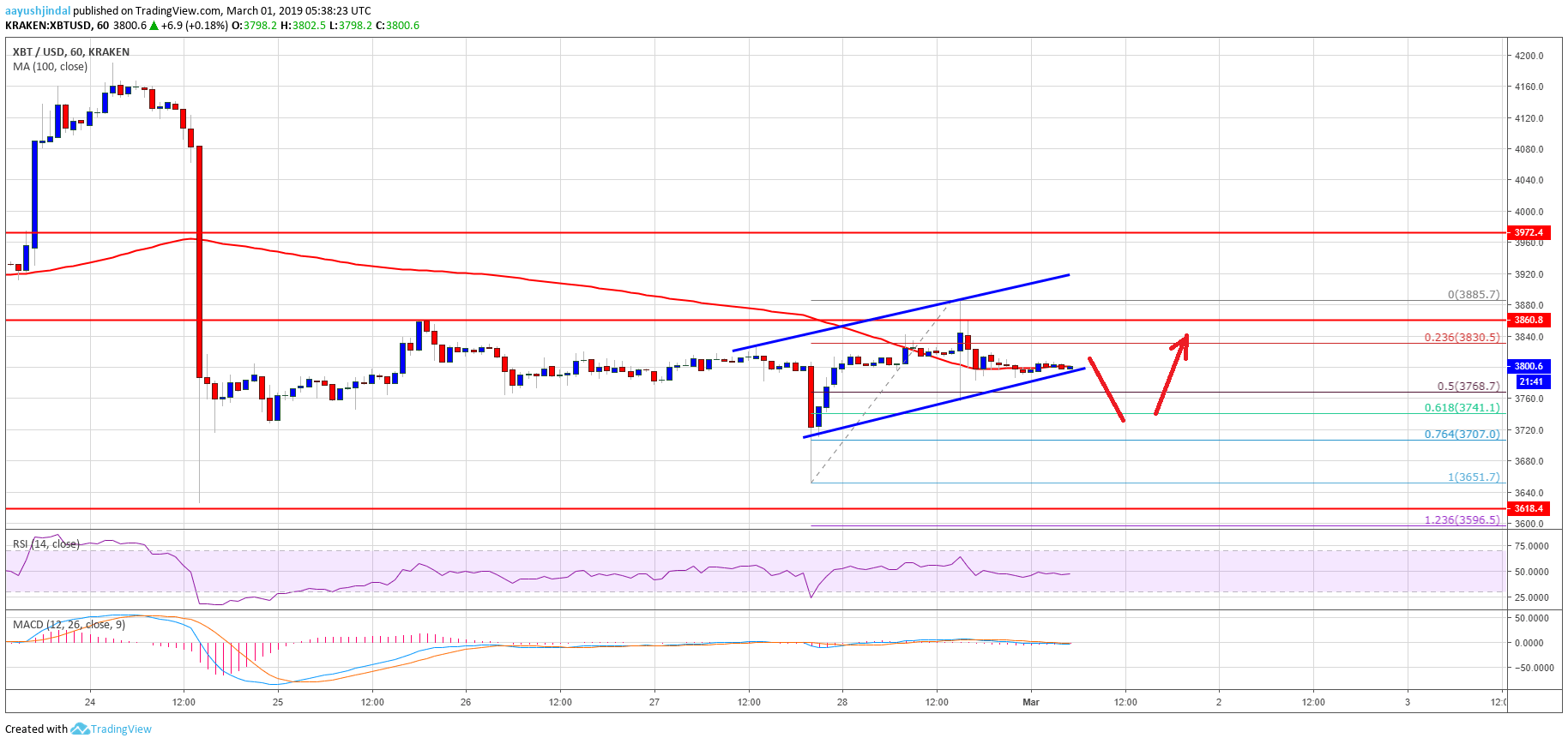 Bitcoin Price Analysis BTC Chart