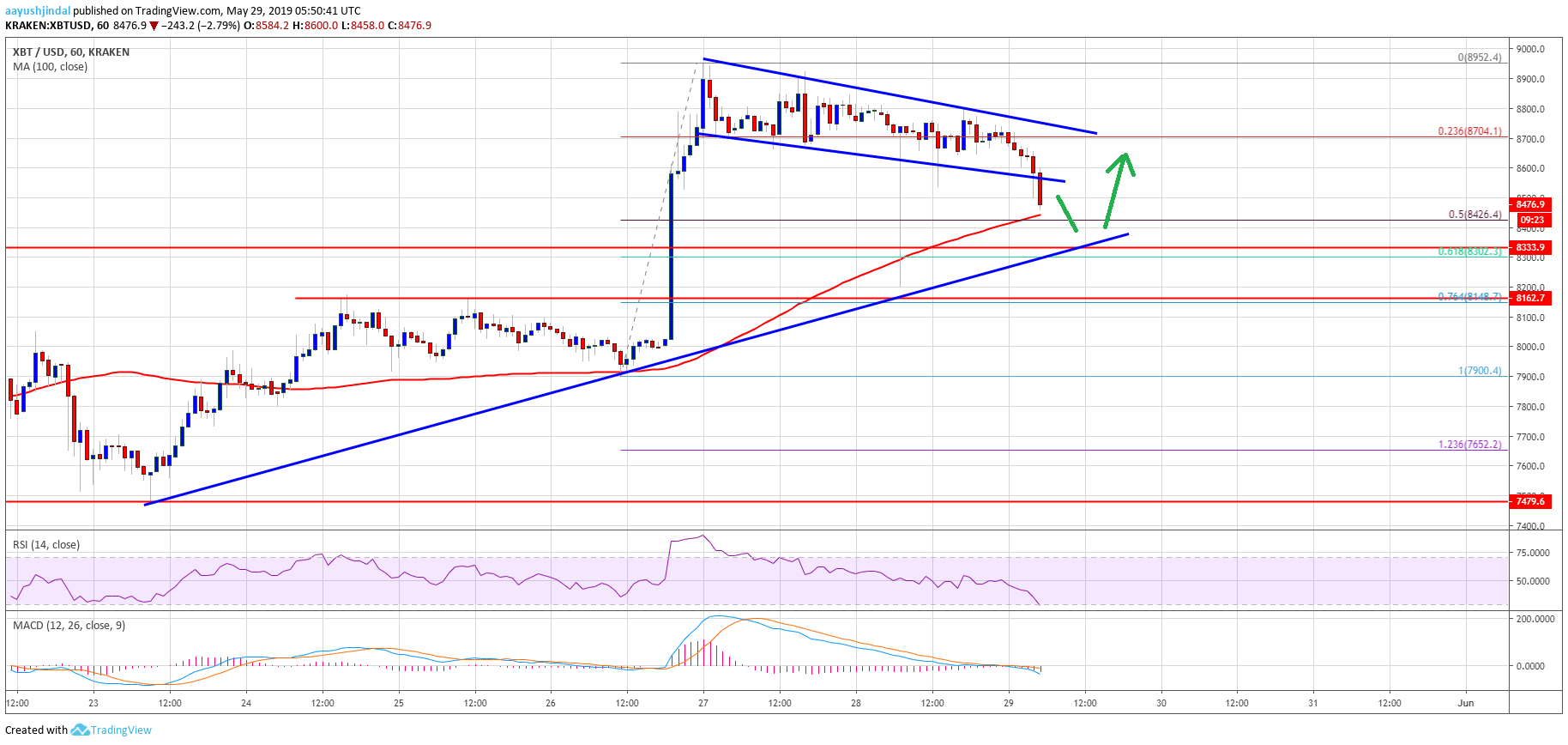 Bitcoin Price Analysis BTC Chart