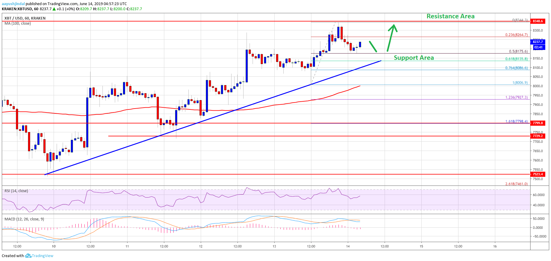 Bitcoin Price Analysis BTC Chart