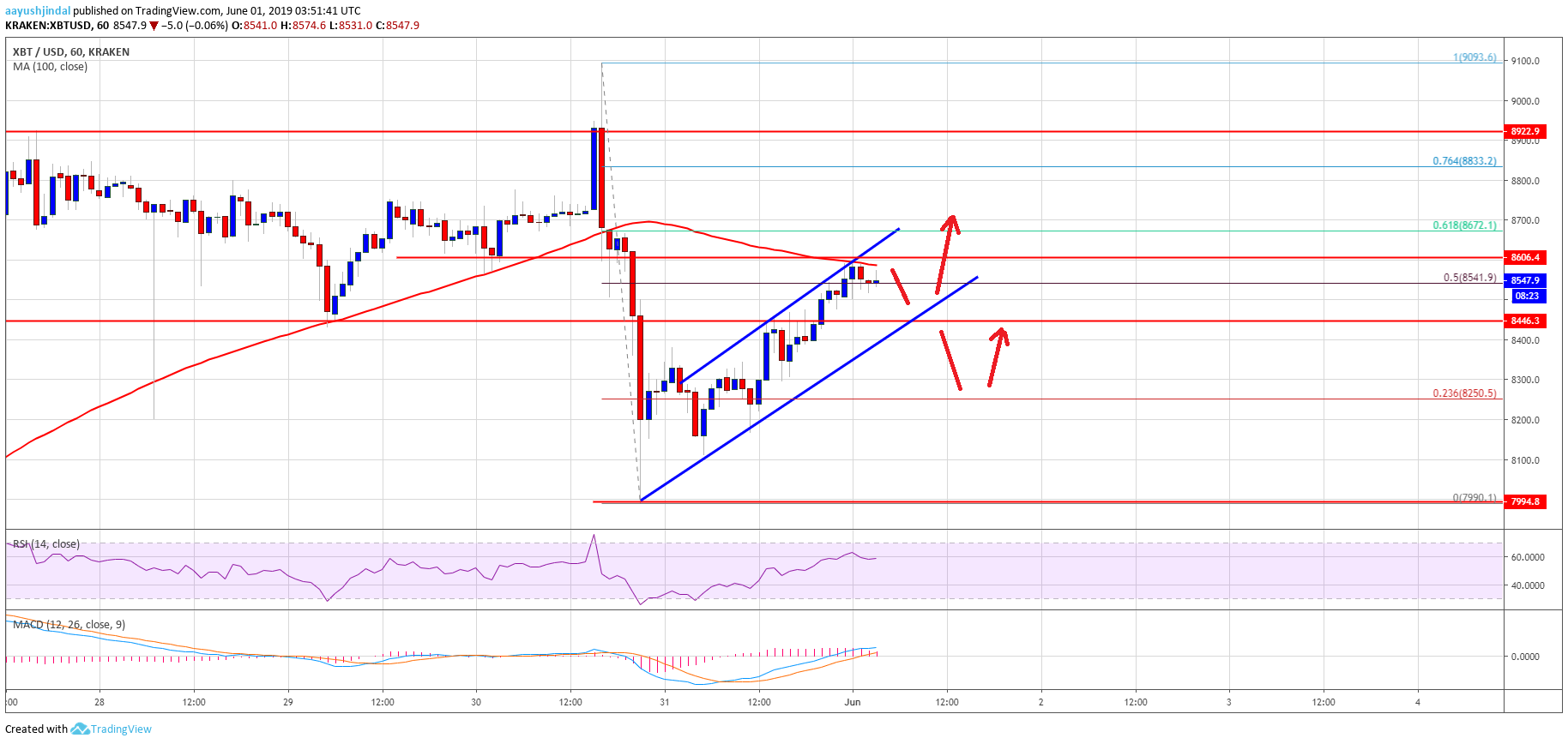 Bitcoin Price Analysis BTC Chart