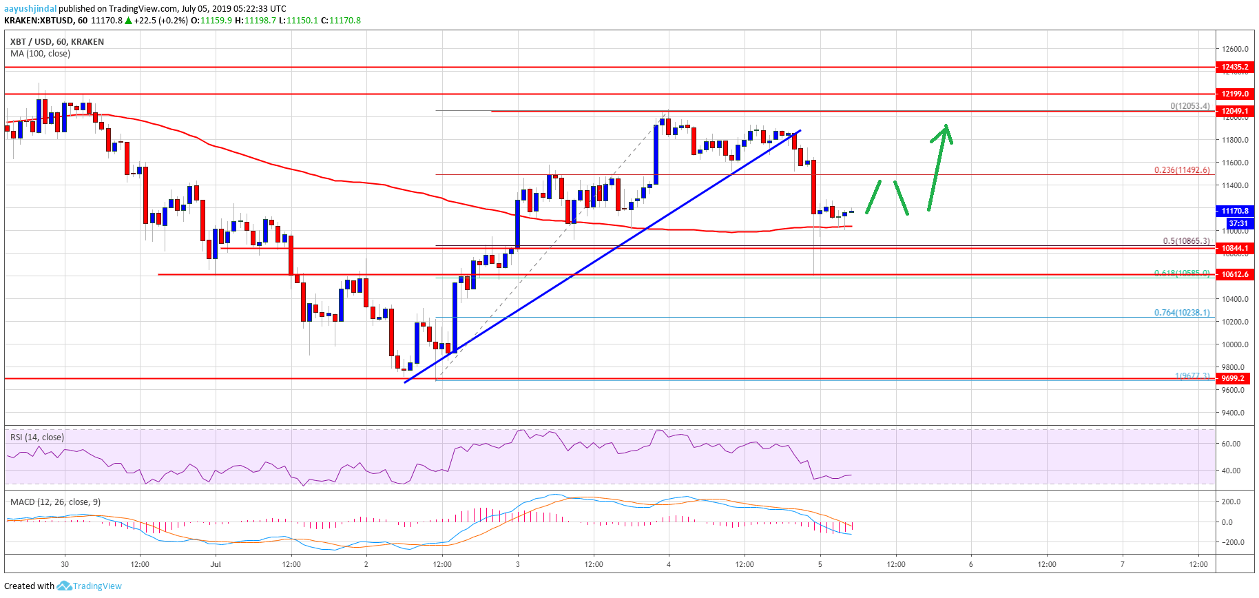 Bitcoin Price Analysis BTC Chart