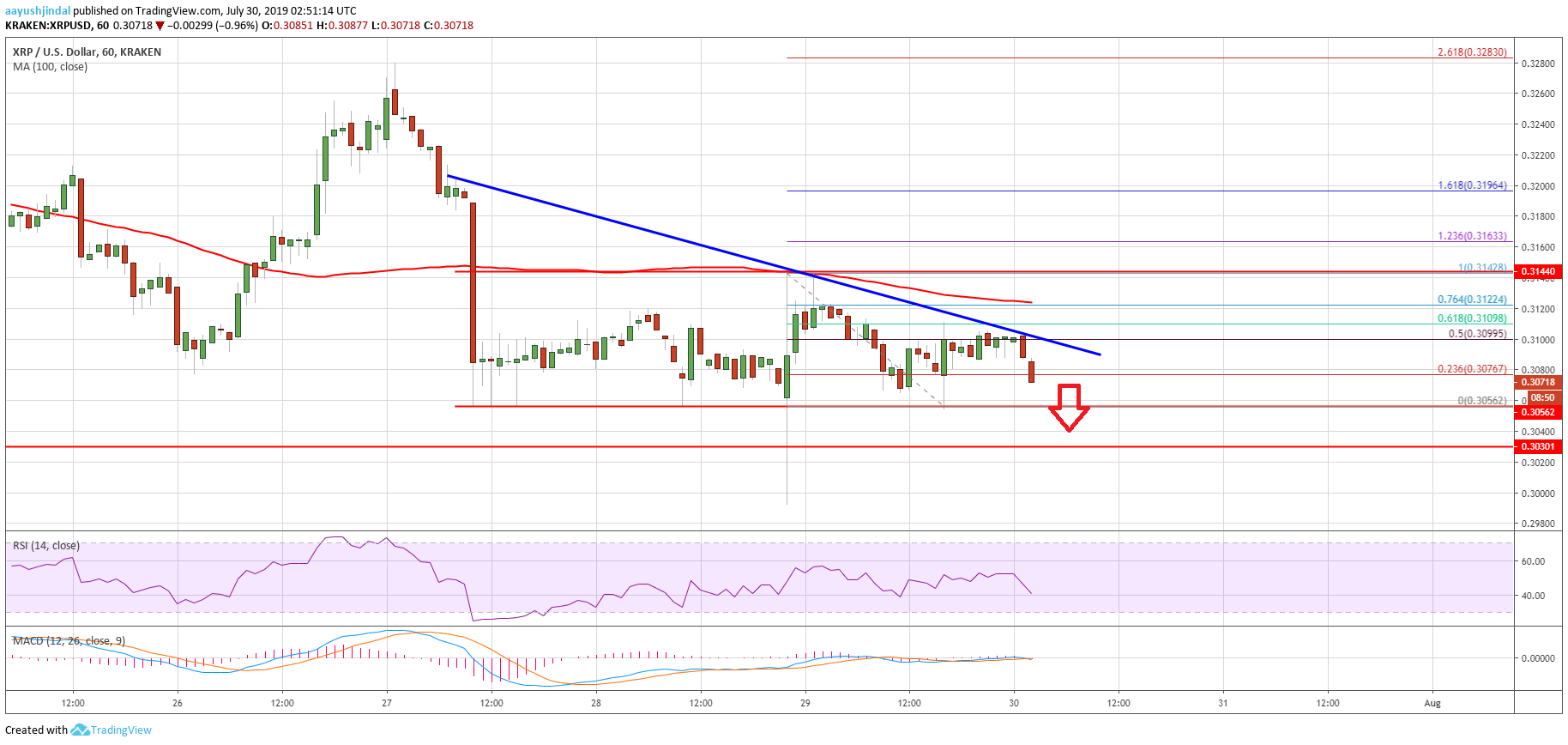 Ripple Price Analysis XRP Chart