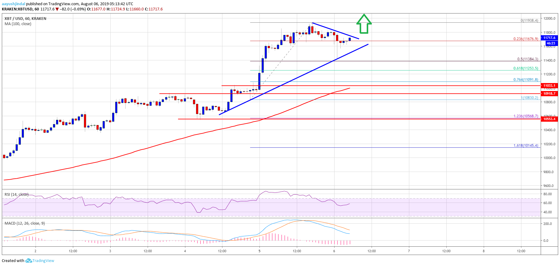 Bitcoin Price Analysis (BTC/USD) Chart