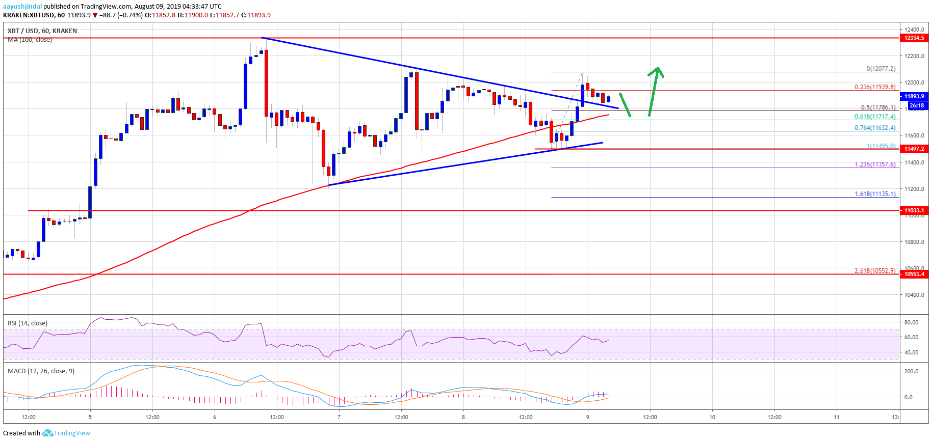 Bitcoin Price Analysis BTC Chart