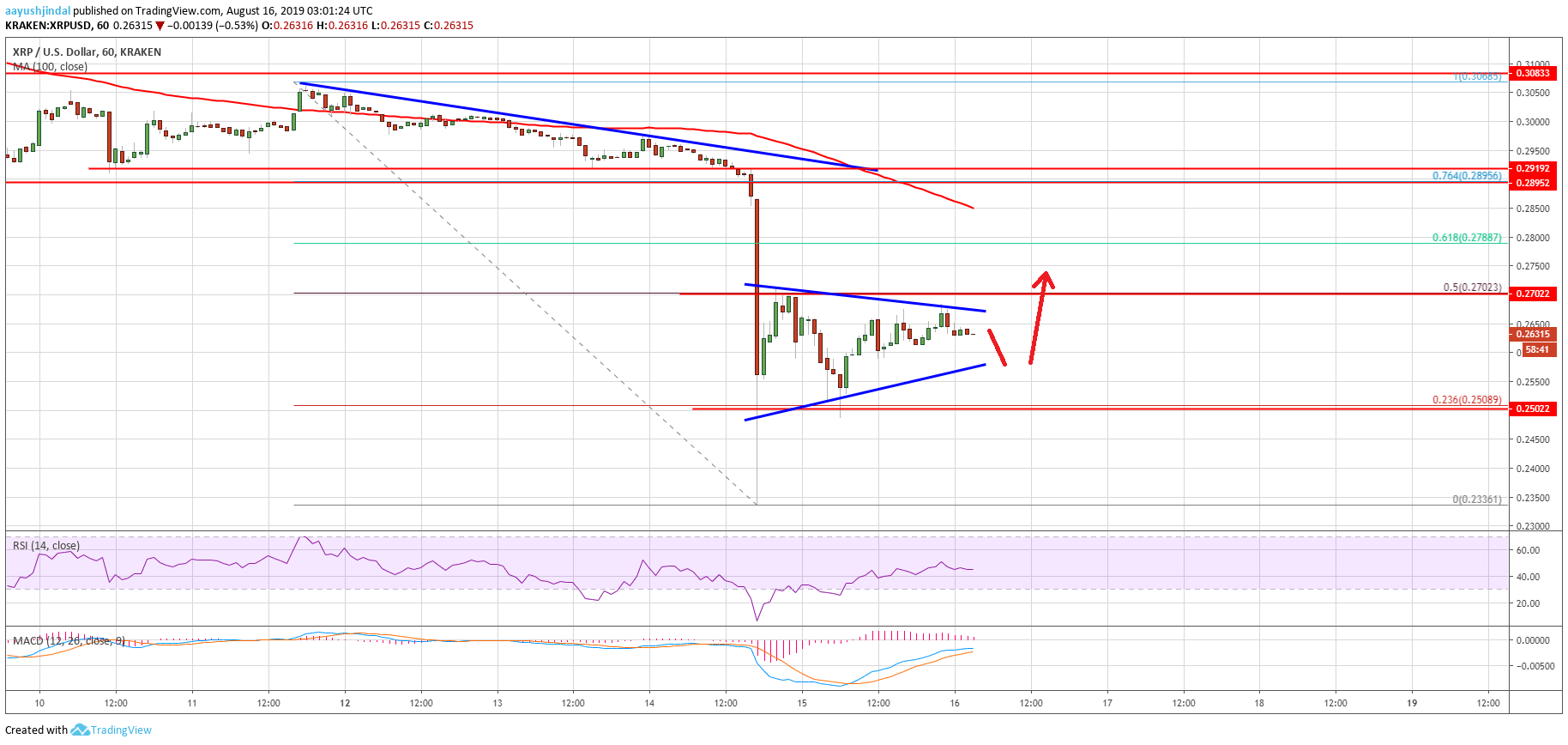 Ripple Price Analysis XRP Chart