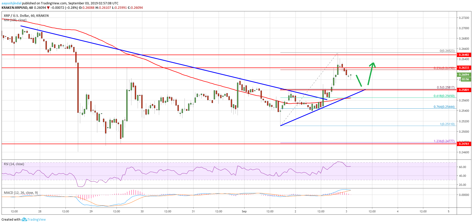 Ripple Price Analysis XRP Chart