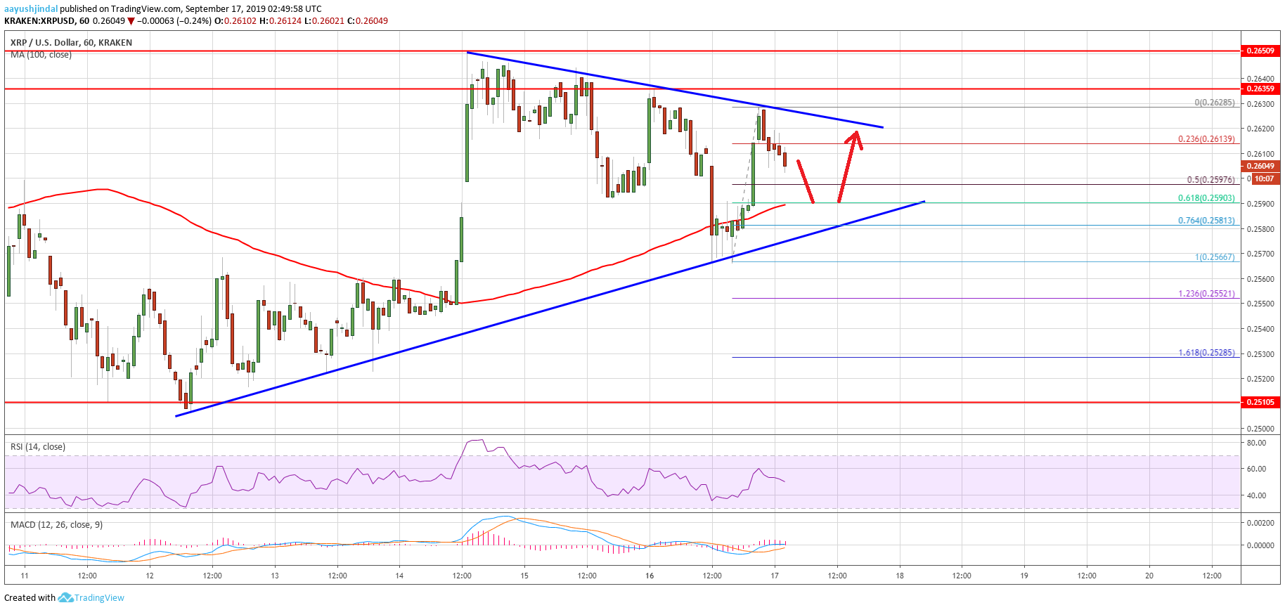 Ripple Price Analysis XRP Chart