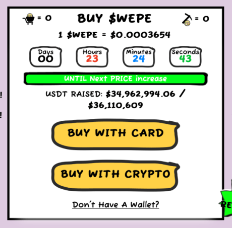 Wall Street Pepe on Best Wallet