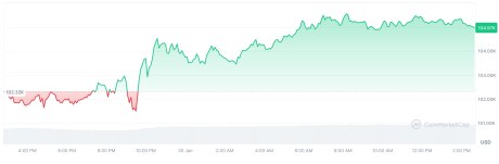 Gráfico de rendimiento de Bitcoin