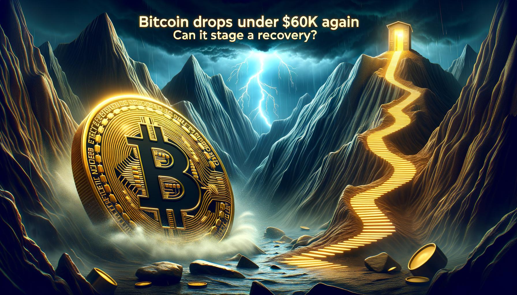 Bitcoin Price Drops Under $60K Again