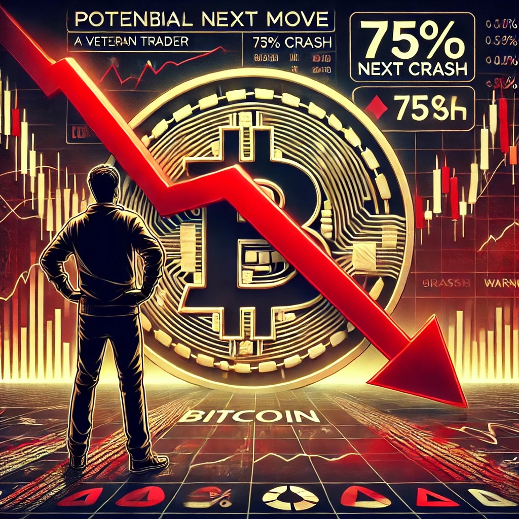 Bitcoin Next Move? Veteran Trader Predicts Possible 75% Crash—Here’s Why