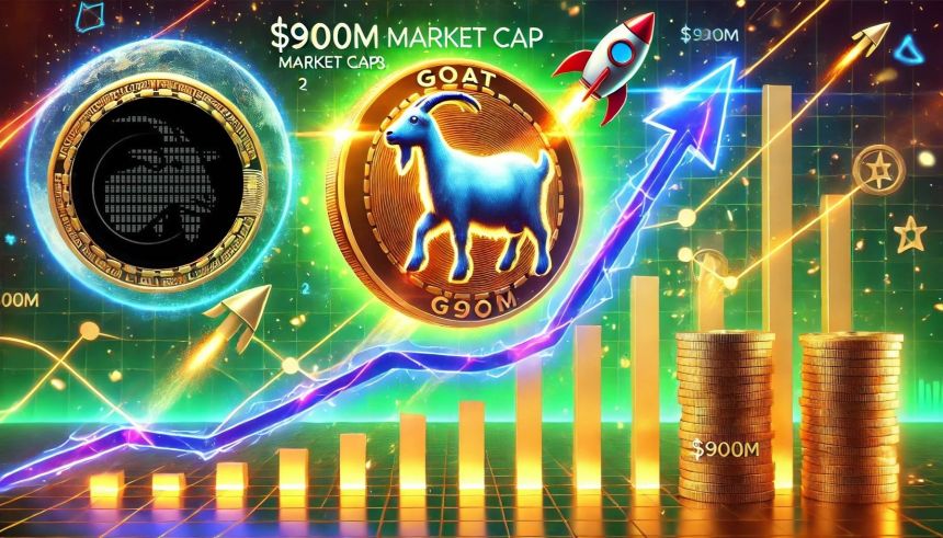 GOAT Outpaces PEPE Growing To $900M Market Cap In 2 Weeks – Details