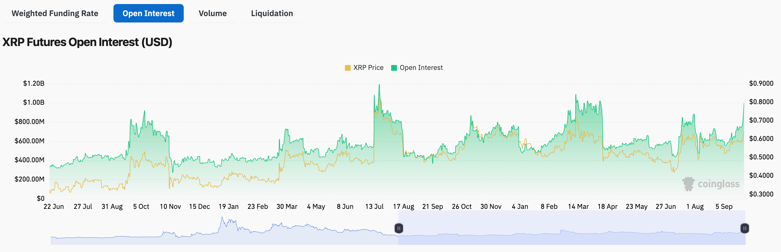 XRP OI